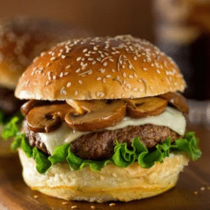 GRILLED CHICKEN, MUSHROOM  & SWISS SANDWICH